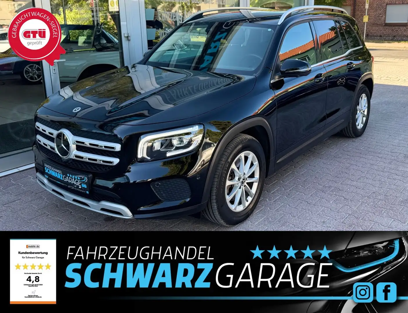 Mercedes-Benz GLB 200 GLB -Klasse GLB 200d*ACC**1.HAND*SPURHALTE* Schwarz - 1