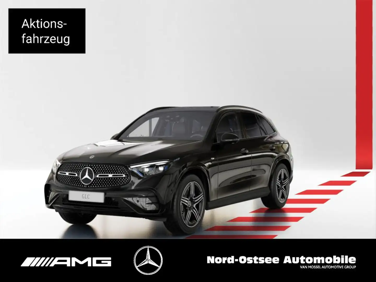 Mercedes-Benz GLC 400 e 4m AMG NIGHT PANO AHK BURMESTER 20-ZO Zwart - 1
