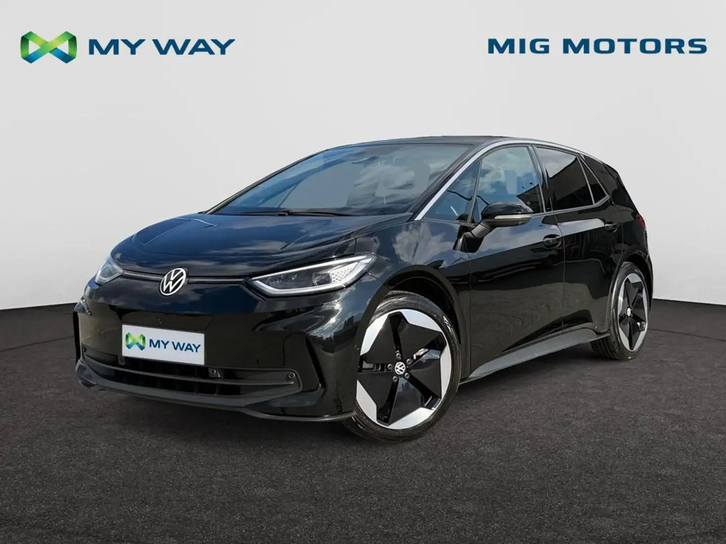 Volkswagen ID.3 Pro S Business 77 kWh 150 kW (204 pk) /// 360 graden camera /// IQ-lights /// zetel- en stuurveraming vooraan Noir - 1