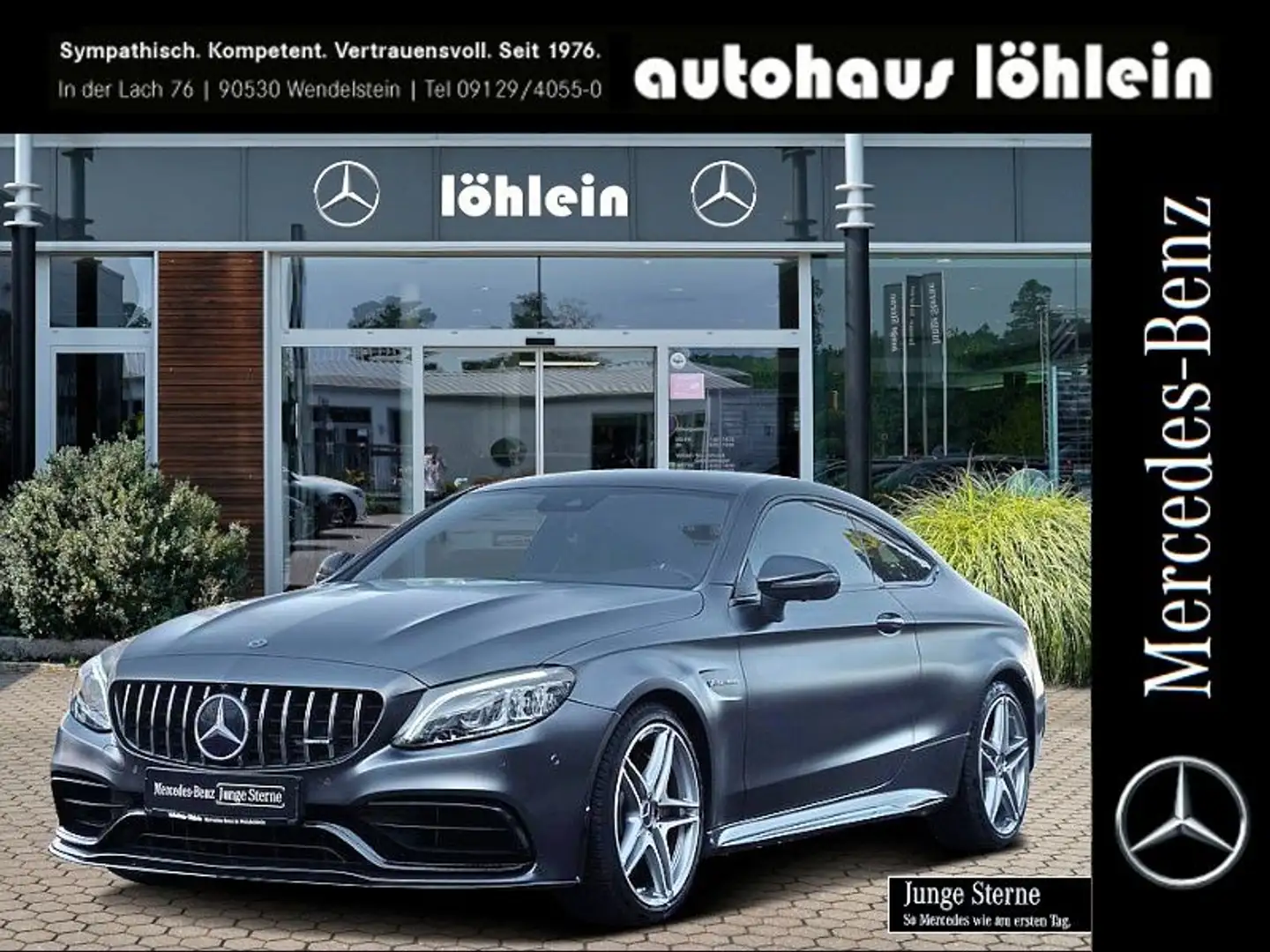 Mercedes-Benz C 63 AMG C 63 S AMG Coupé KERAMIK+AERO+PERF-SITZ+BURMESTE Grau - 1