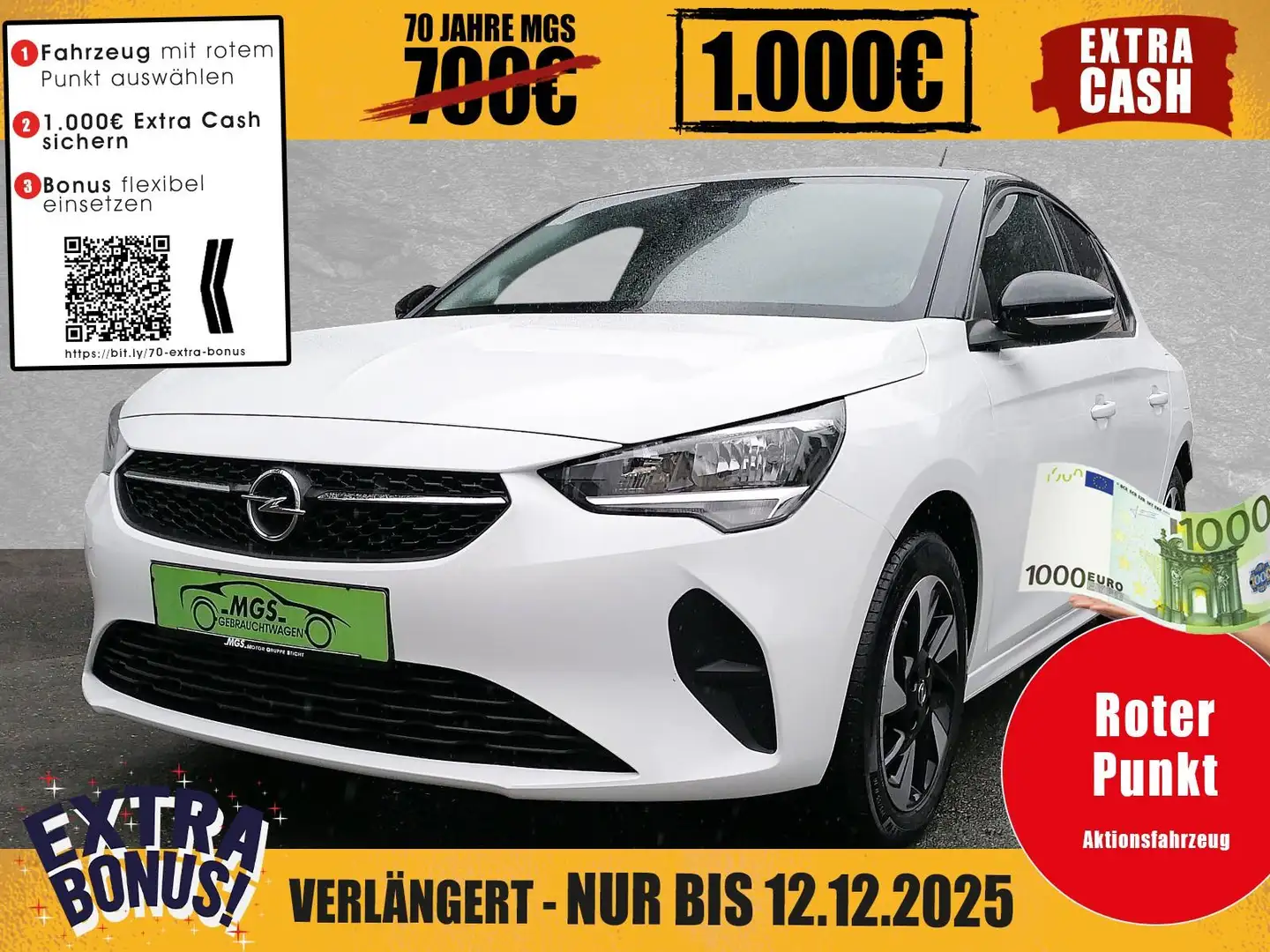 Opel Corsa e Edition DAB #SHZ #LENKRADH #KAMERA #PDC Wit - 1