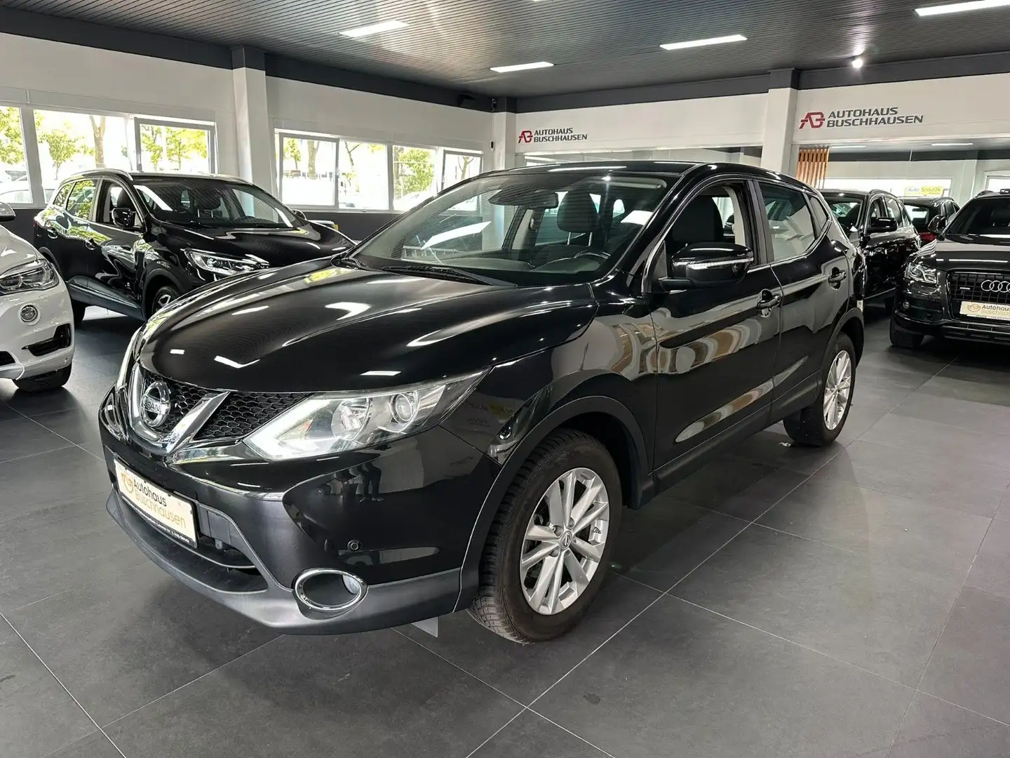 Nissan Qashqai 1.2 Acenta*TÜV+Insp.NEU*AHK*Kamera*2Hand Schwarz - 1