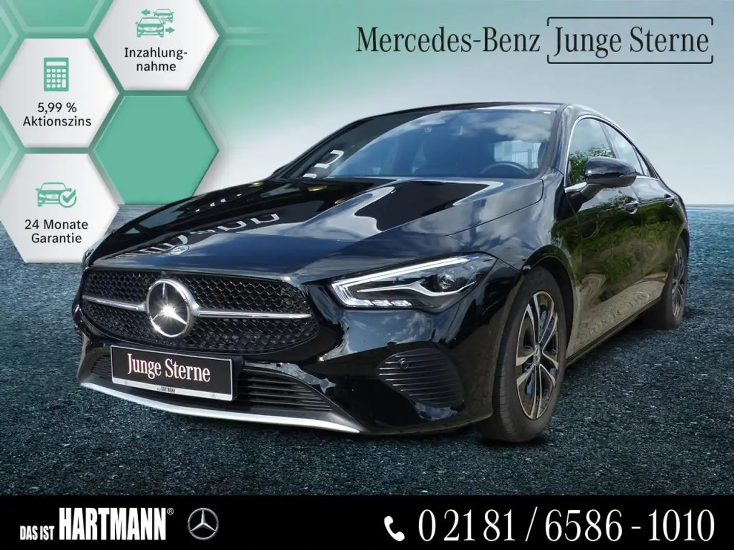 Mercedes-Benz CLA 180 ADVANCED+MBUX+NAVI+RF-KAM+SPGL-PAKET+LED Schwarz - 1