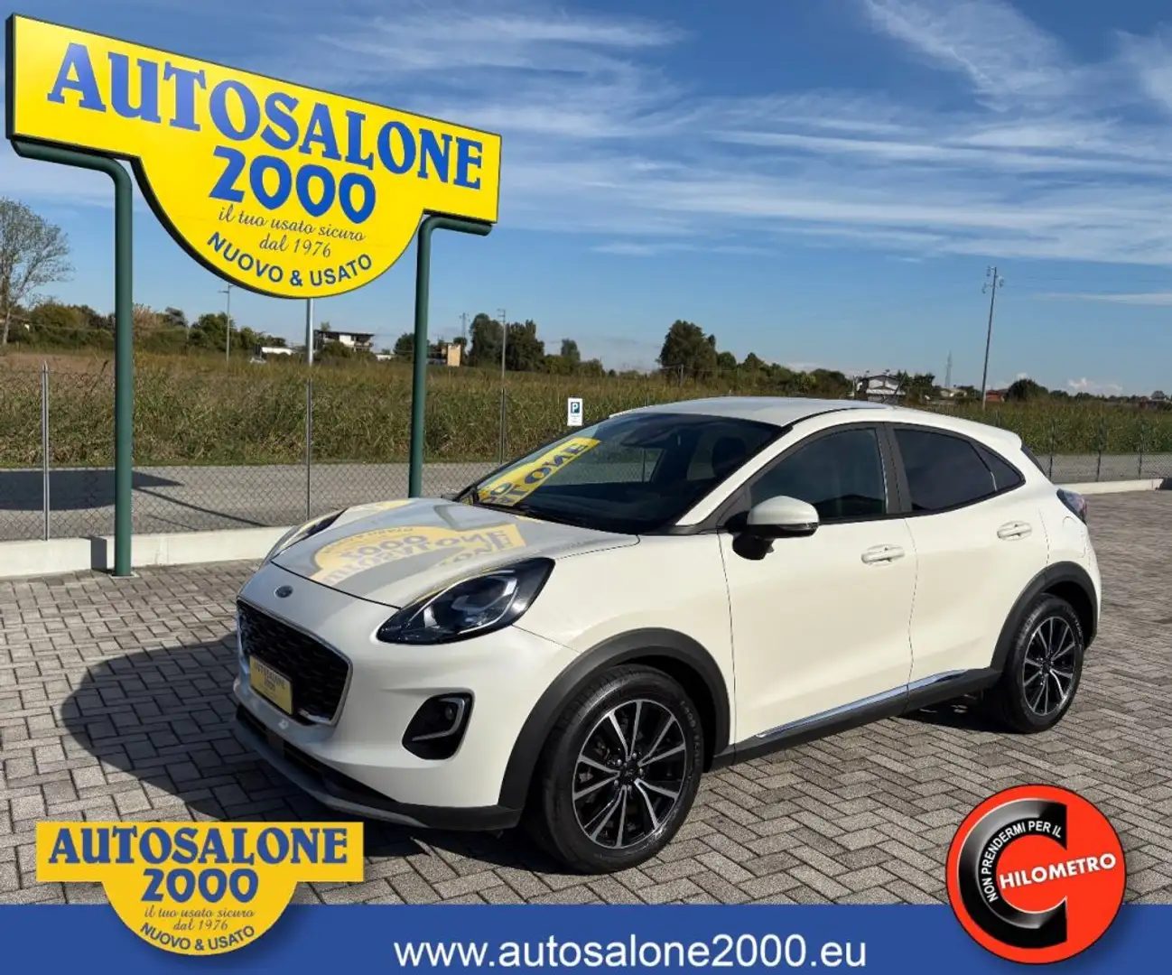 Ford Puma 1.0 EcoBoost Hybrid 125 CV PREZZO+IVA AUTOCARRO/N1 Blanc - 1
