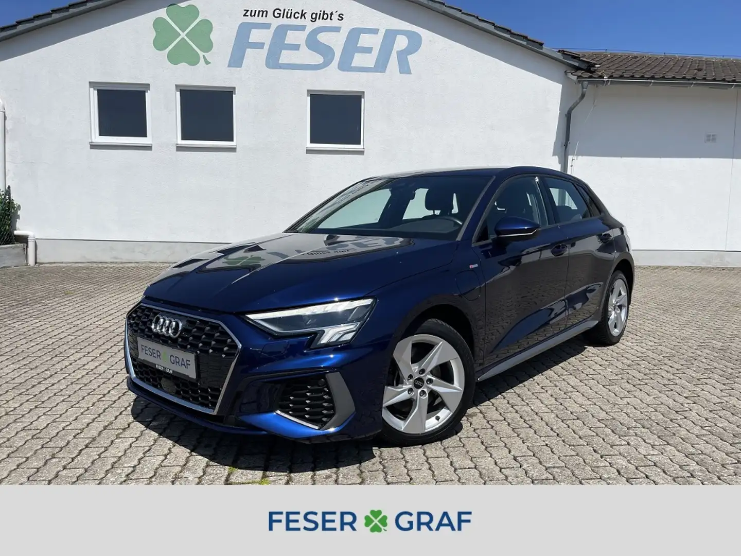 Audi A3 S line 40TFSIe S tronic LED NAVI SHZ VIRTUAL Blau - 1