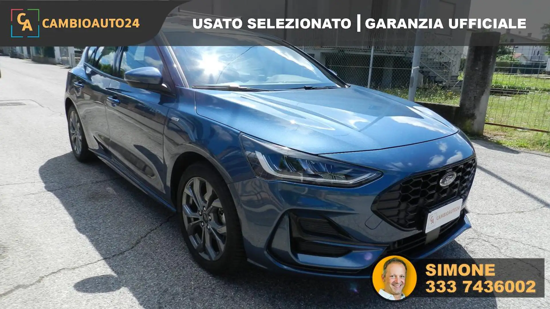 Ford Focus 1.0 EcoBoost Hybrid 125 CV Powershift 5p. ST-Line Blu/Azzurro - 2