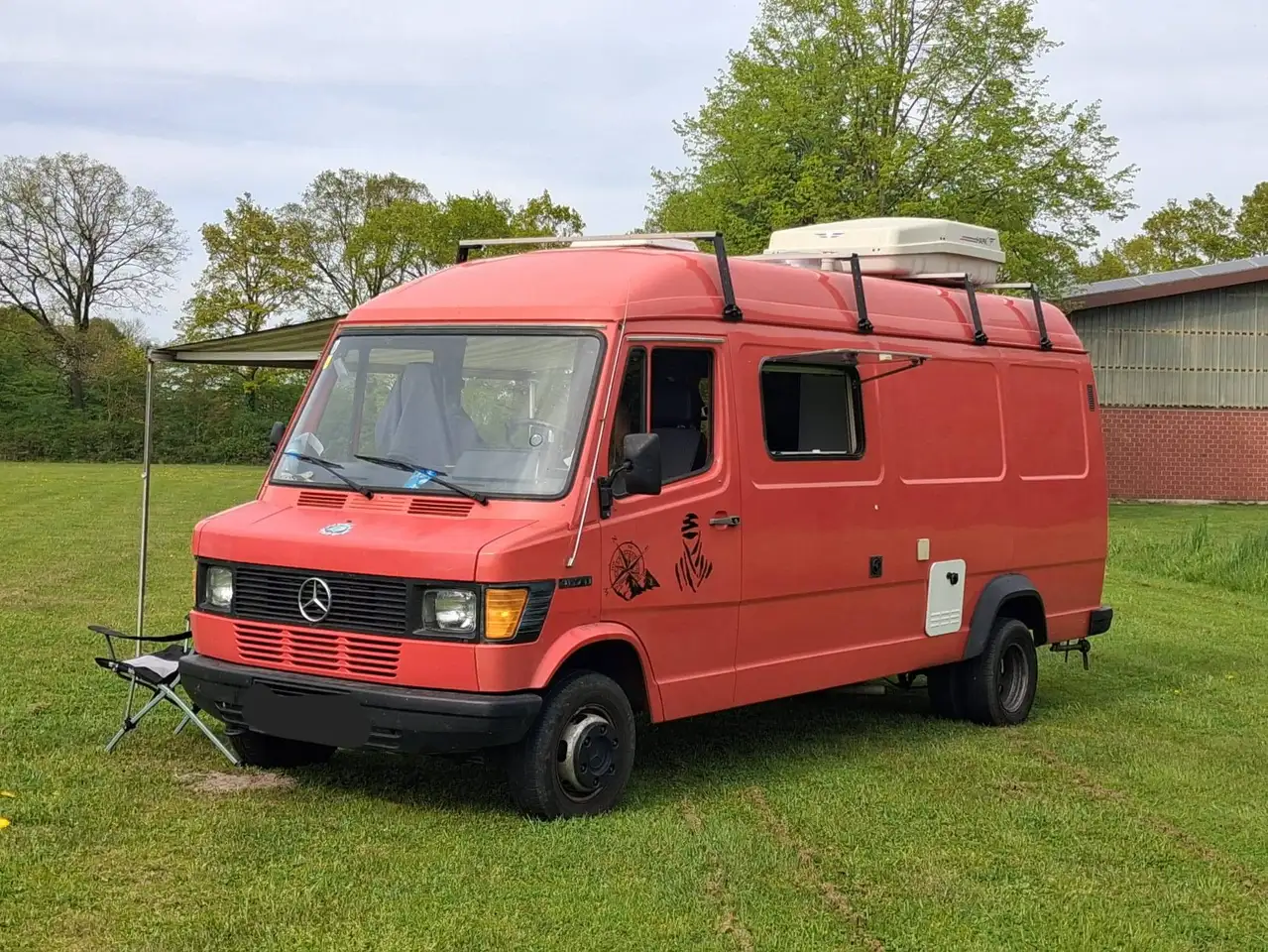 Mercedes-Benz T1 407D 307d CAMPER 1987 belastingvrij B rijbewijs LANG & HOOG L3H2, foto 4