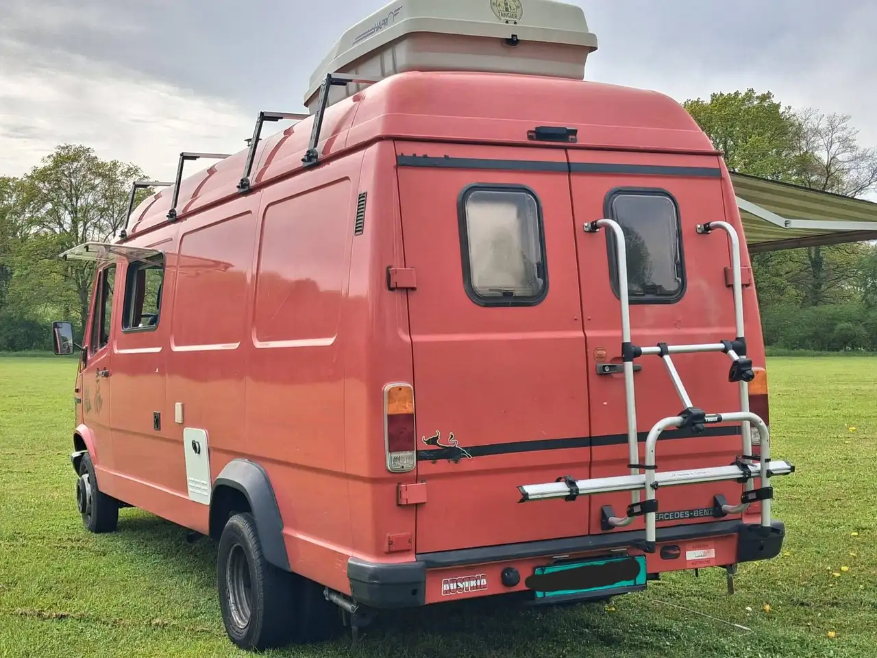 Mercedes-Benz T1 407D 307d CAMPER 1987 belastingvrij B rijbewijs LANG & HOOG L3H2, foto 3