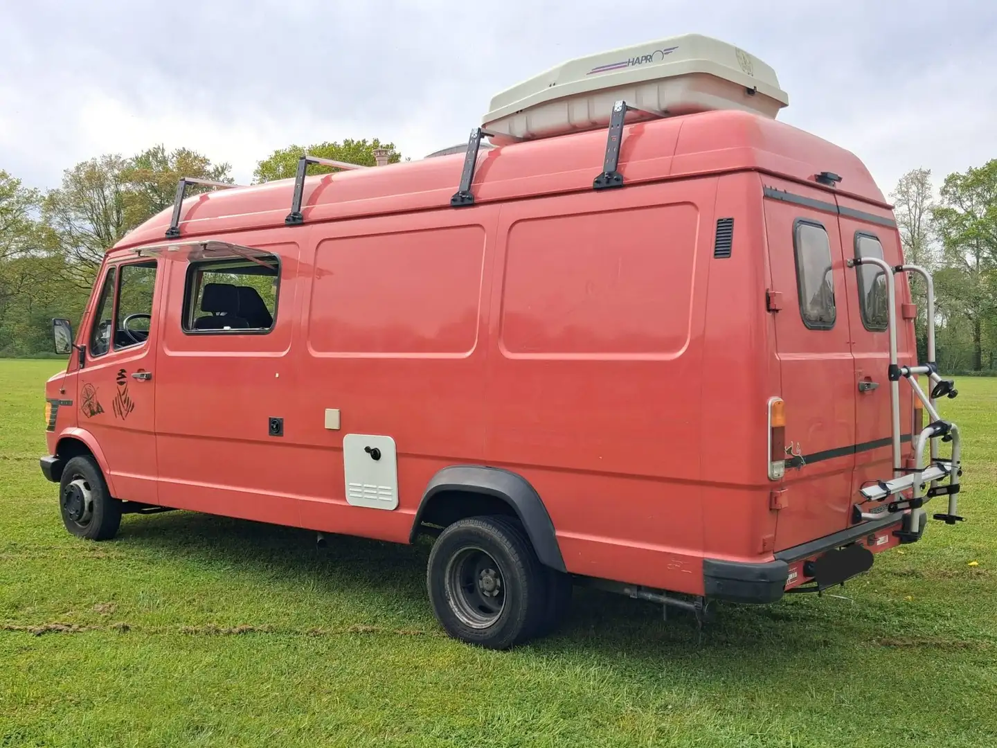 Mercedes-Benz T1 407D CAMPER 1987 belastingvrij B rijbewijs LANG & HOOG L3H2 Rot - 1