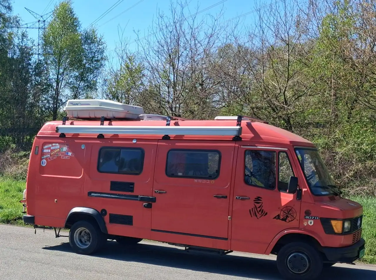 Mercedes-Benz T1 407D 307d CAMPER 1987 belastingvrij B rijbewijs LANG & HOOG L3H2, foto 9