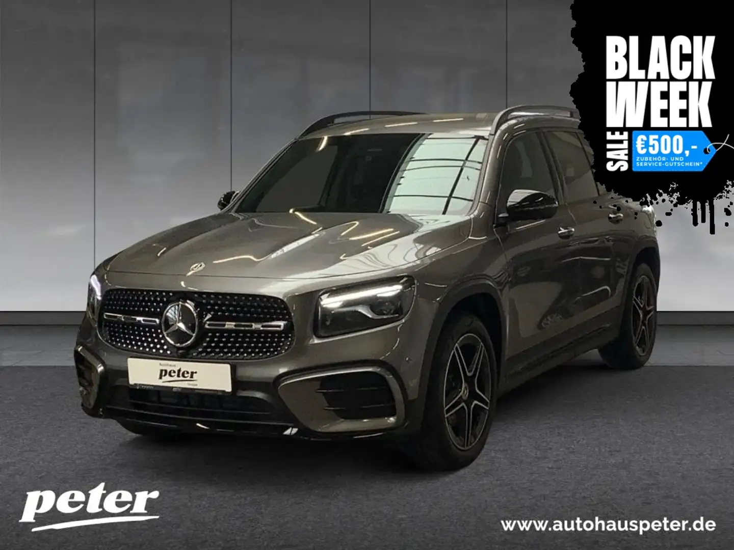 Mercedes-Benz GLB 200 d 4MATIC AMG+NIGHT+19"+KEYLESS+MULTIEBAM Grijs - 1