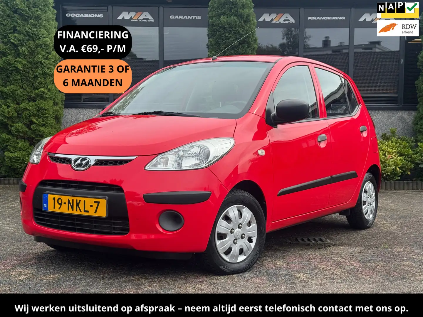 Hyundai i10 1.1 Active Cool | AIRCO | NIEUWE APK | 1E EIG Rood - 1