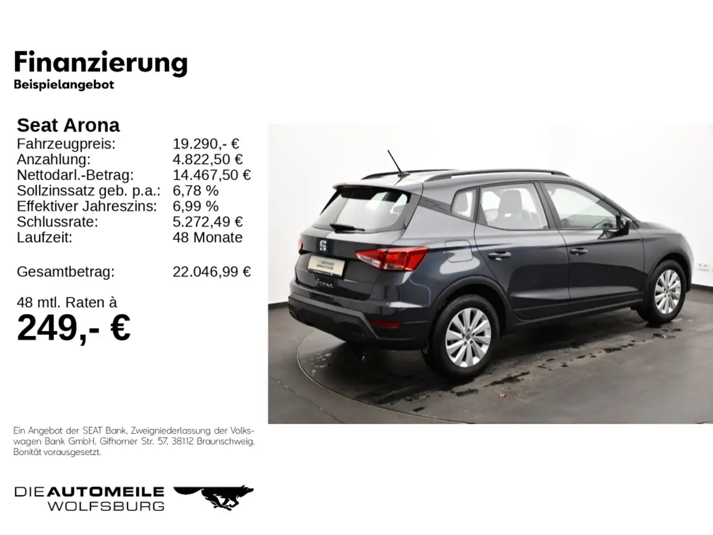 SEAT Arona 1.0TSI DSG Style Edition SITZHZ/LED/CLIMAT Grau - 2