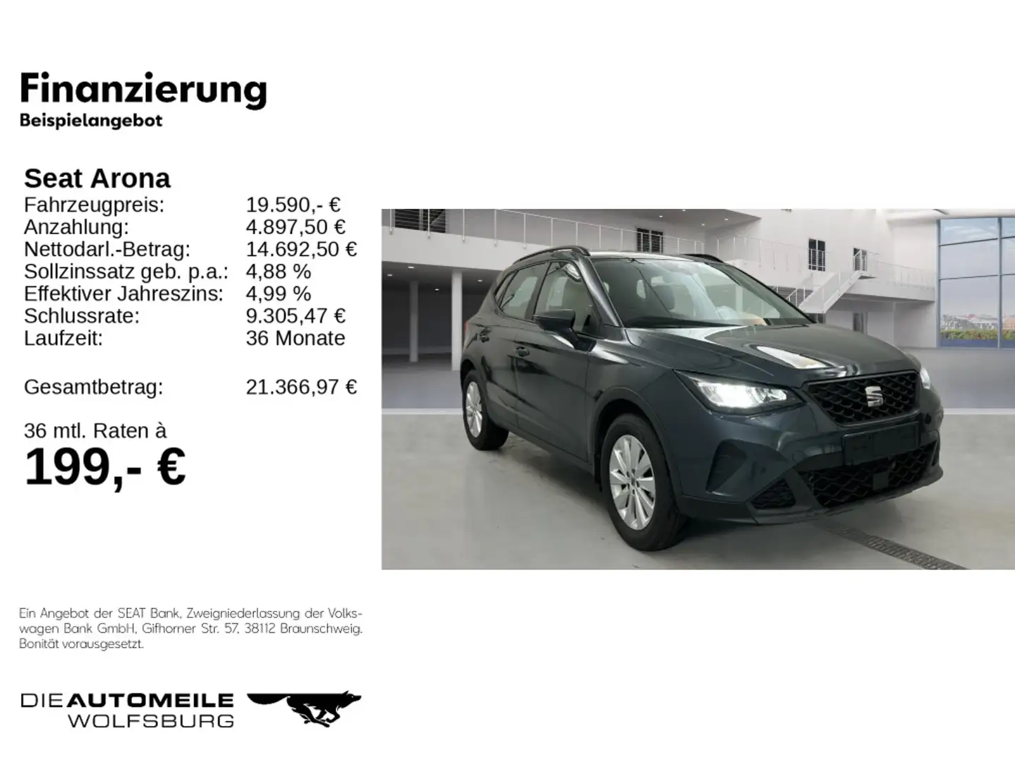 SEAT Arona 1.0 TSI DSG Style Edition SITZHZ/LED/CLIMA Grau - 2