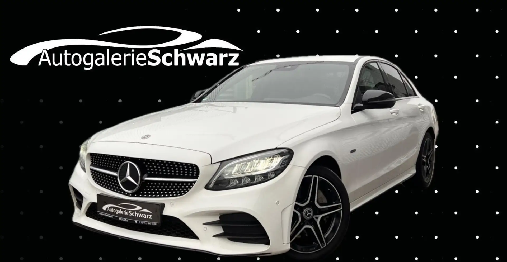 Mercedes-Benz C 300 de 9G AMG-LINE NIGHT LED DIS+SPUR COMND+DAB Weiß - 1
