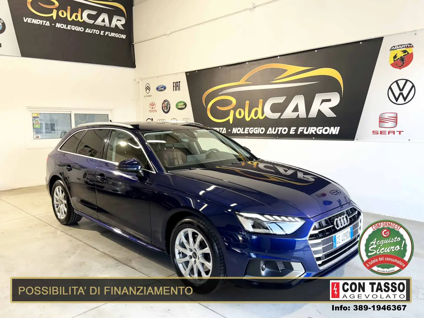Audi A4 A4 V 2019 Avant 35 2.0 tdi Business 163cv s-tronic Blu/Azzurro - 1