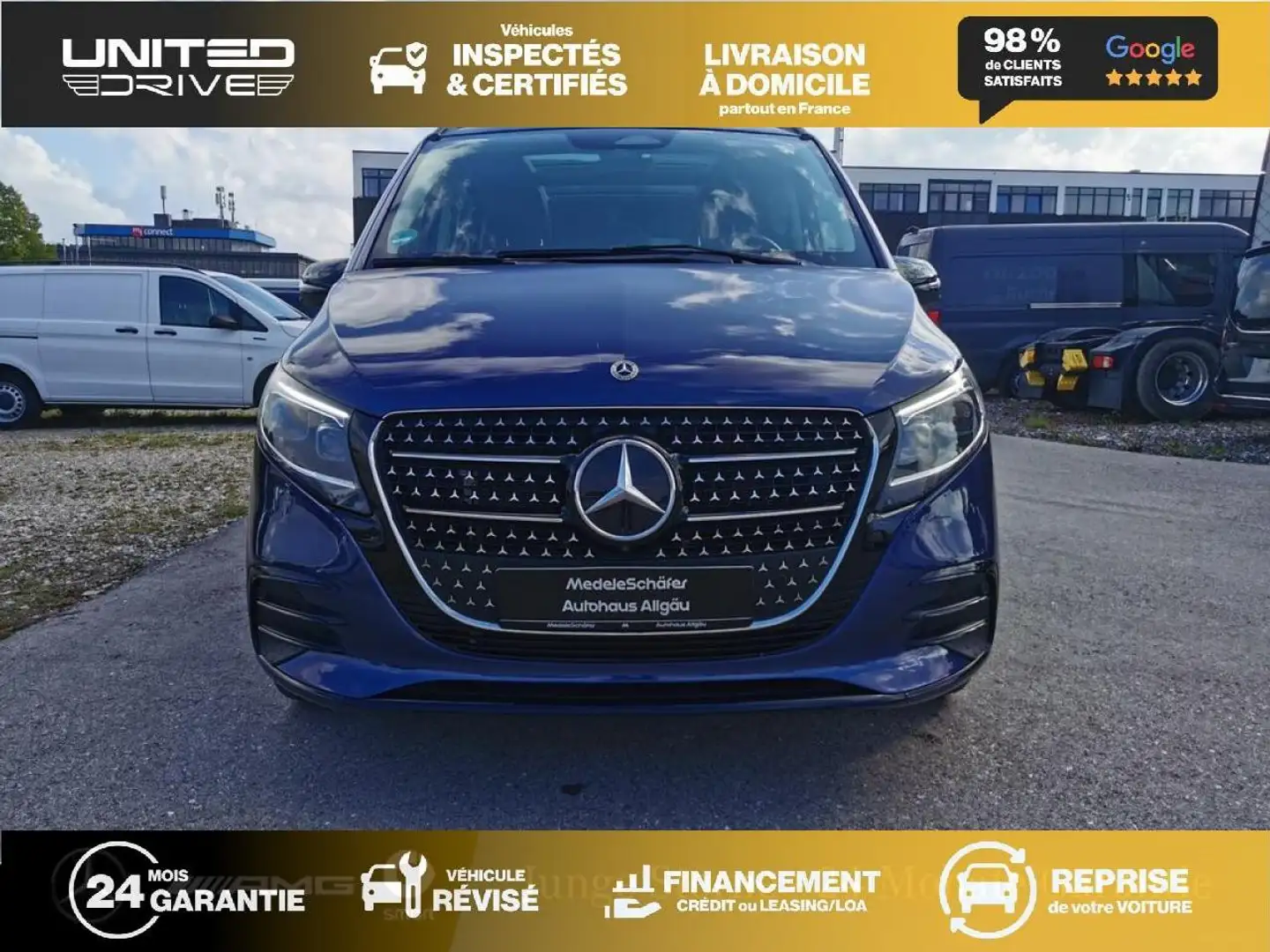 Mercedes-Benz V 300 V Long 300 d - BVA 9G-Tronic  - BM 447 Long Avantgarde - BVA PHASE 3 Bleu - 2