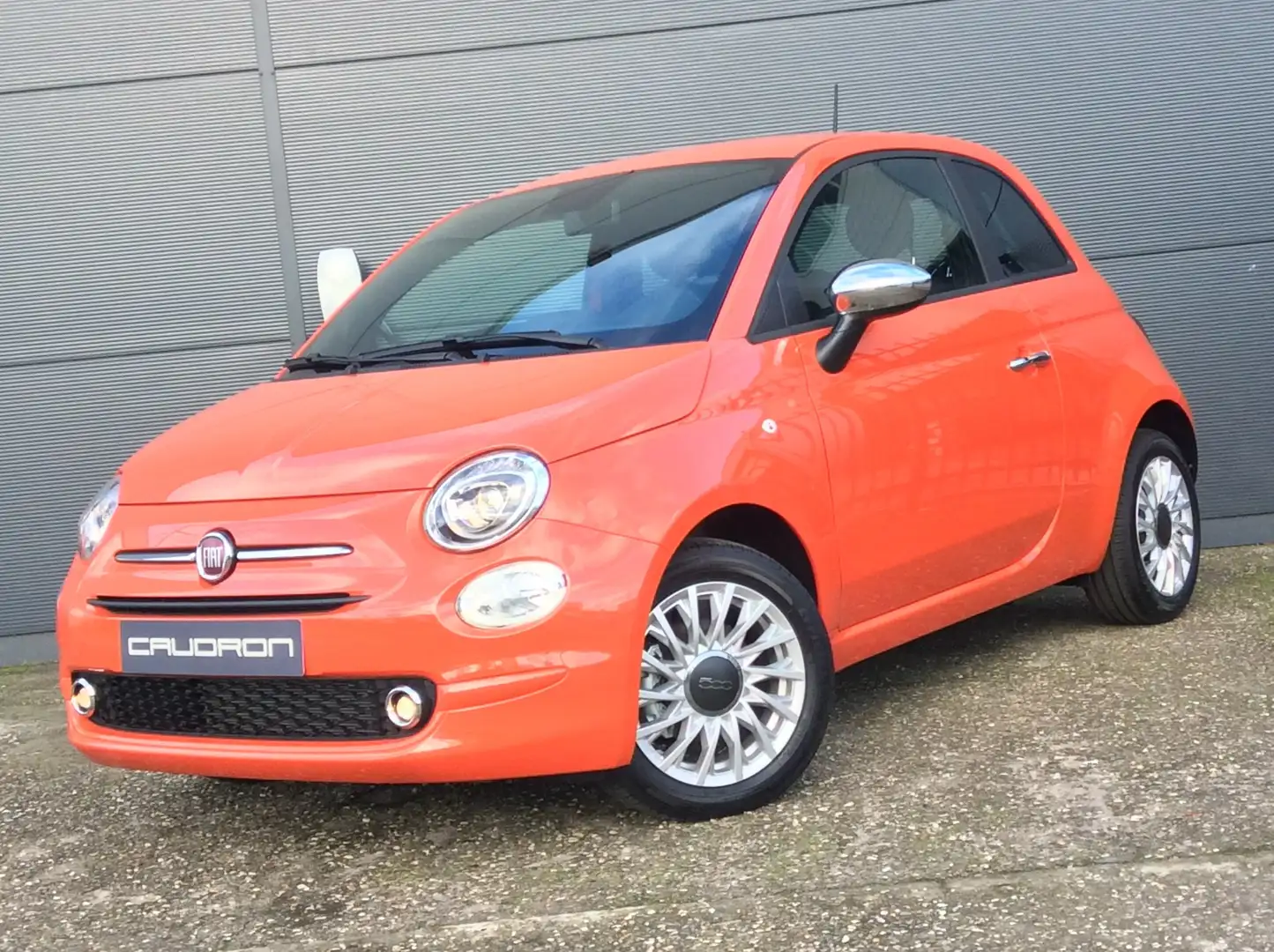 Fiat 500 1.0i Hybrid ✔NIEUW 3 JAAR Fabriekswaarborg! Oranje - 2