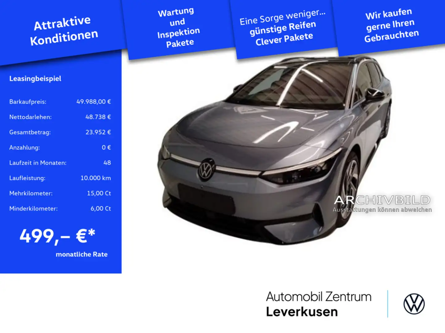 Volkswagen ID.7 Pro MATRIX 360° PANO HUD AHK H/K KAM SHZ - 1