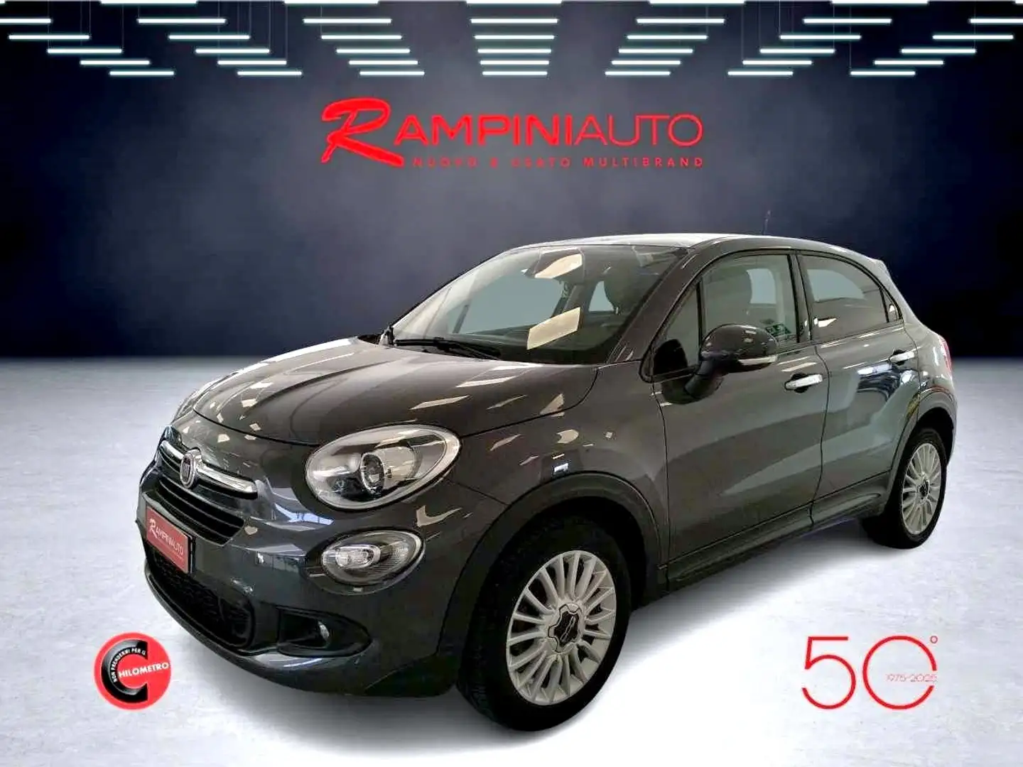Fiat 500X 1.3 MultiJet 95 CV Lounge Pronta Consegna Garanzia Grijs - 1