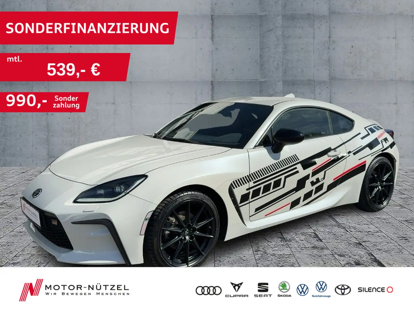 Toyota GR86 2.4 MATRIX+ACC+SHZ+RFK+PDC+APP+DAB Weiß - 1