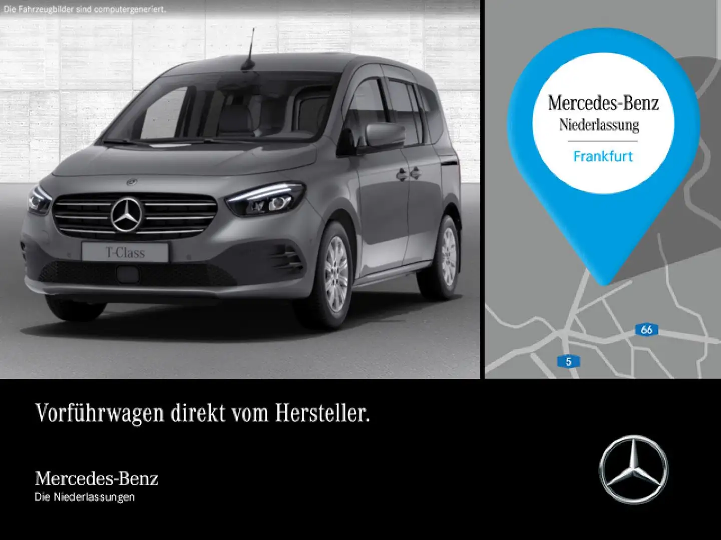 Mercedes-Benz T-Class T 180 d EDITION+PROGRESSIVE+Klimaautom+AHK+Navi Grau - 1