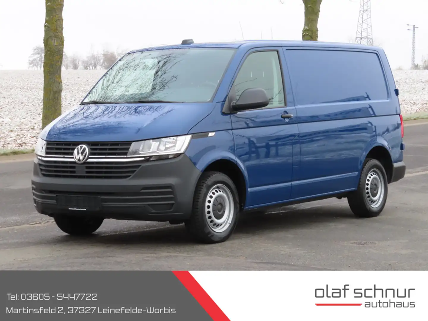 Volkswagen T6.1 Transporter 2.0 TDI AHK STHZG SZHG Bleu - 1