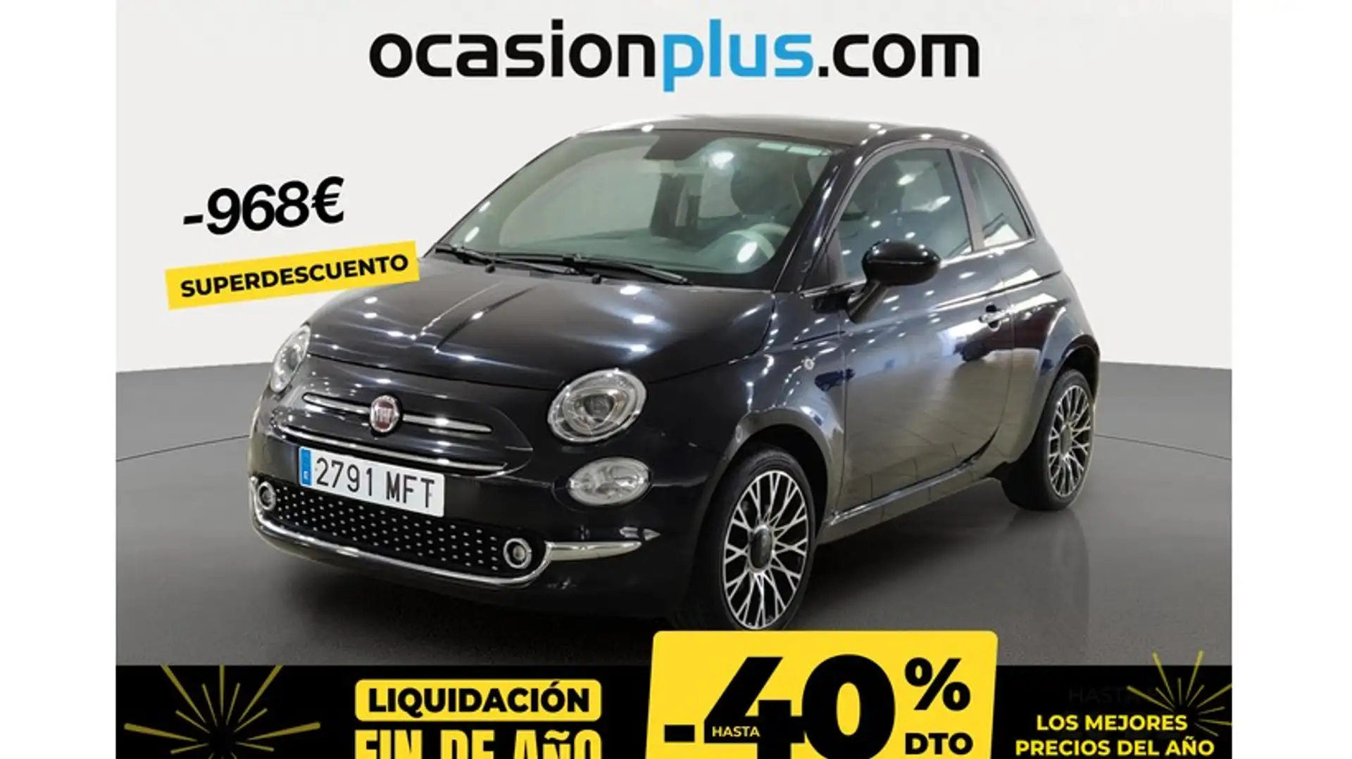 Fiat 500 1.0 Hybrid Dolcevita 52kW Schwarz - 1