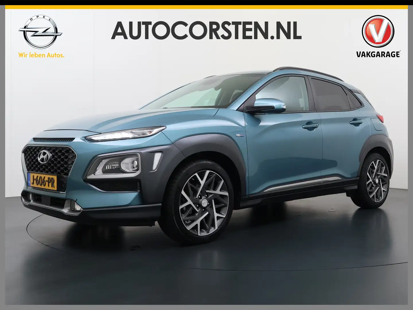 Hyundai KONA 1.6GDI HEV Hybride Premium Leder Trekhaak Krell®-A Bleu - 1