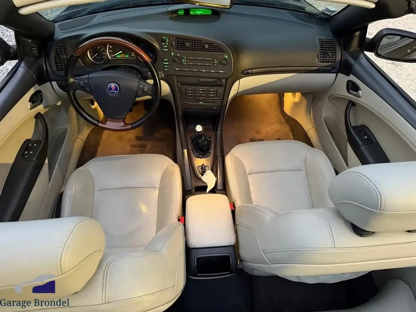 Saab 9-3 Cabriolet 2.0 turbo 150cv Vector 2e main Bleu - 2