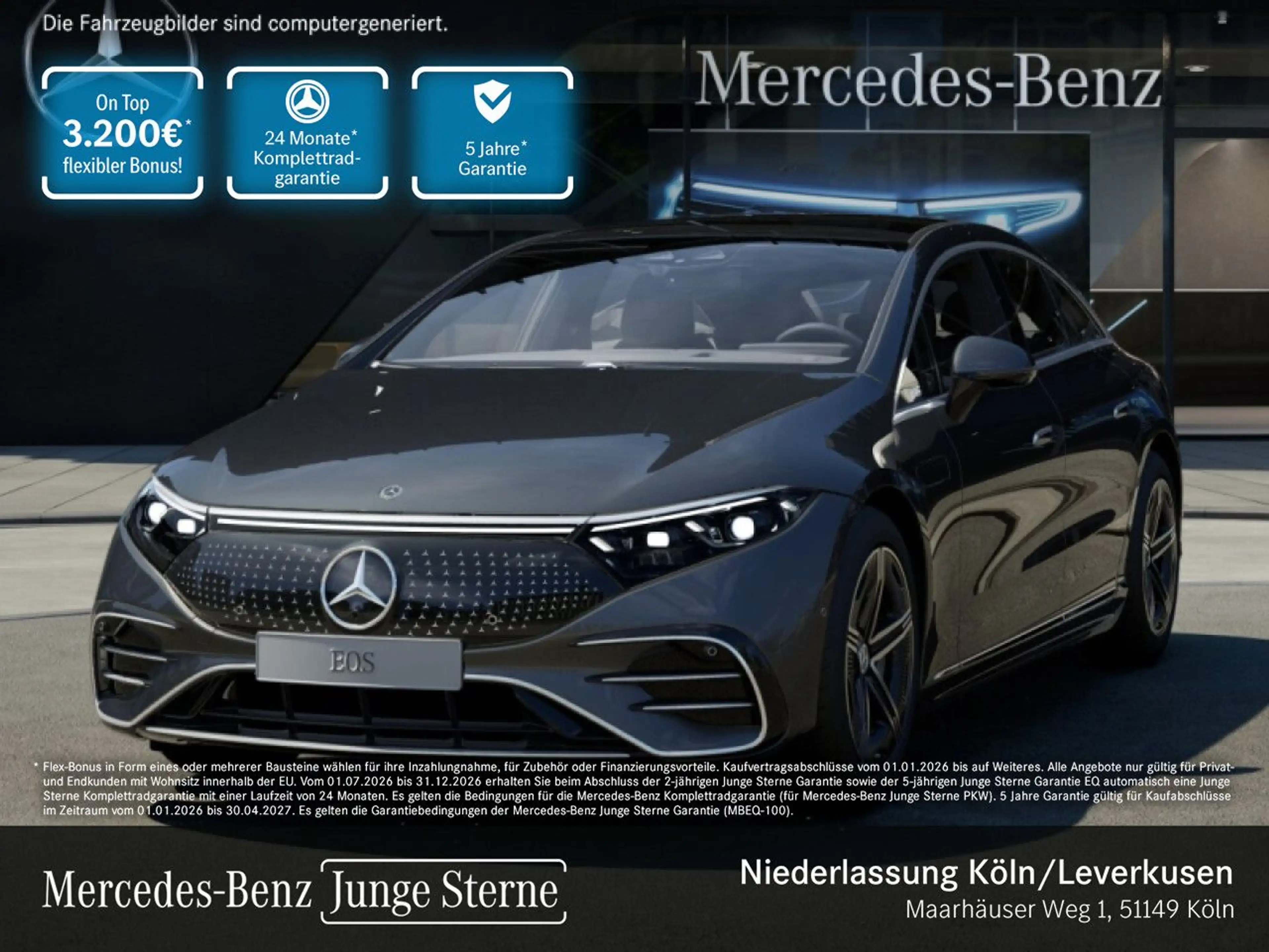 Mercedes-Benz EQS 450 AMG Fahrass WideScreen Airmat Pano Distr.