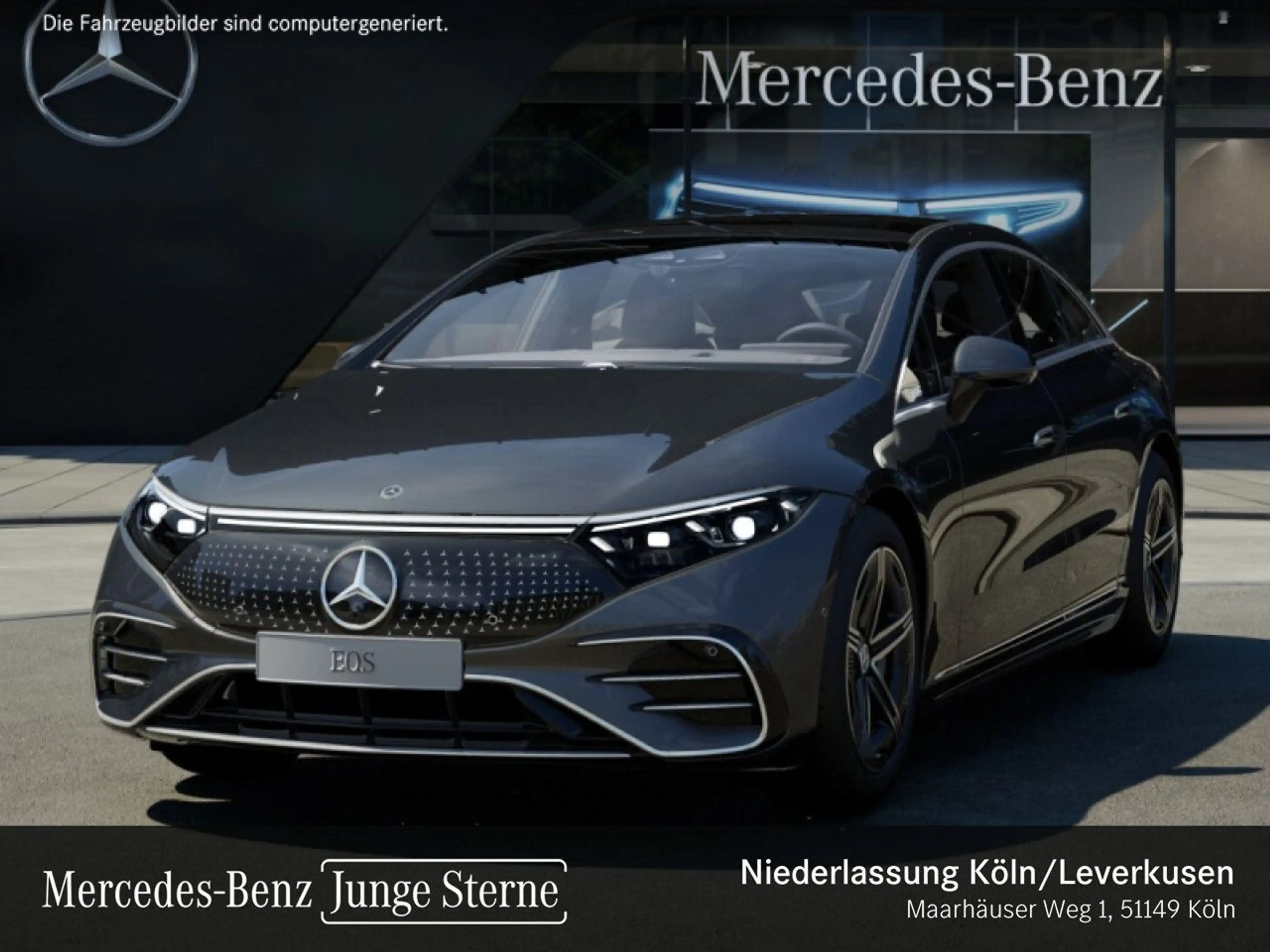 Mercedes-Benz EQS 450 AMG Fahrass WideScreen Airmat Pano Distr. — photo 2