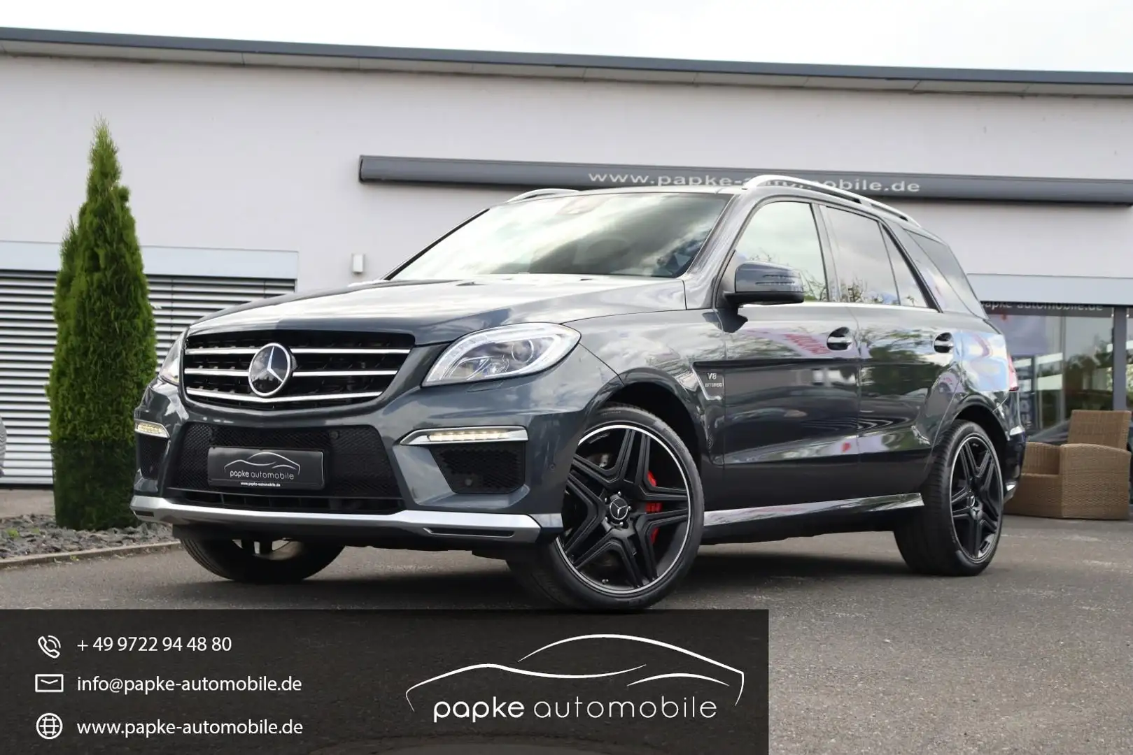 Mercedes-Benz ML 63 AMG +DRIVER+AHK+21ZOLL+PERFORMANCE+PANO+B&O+ Grigio - 1