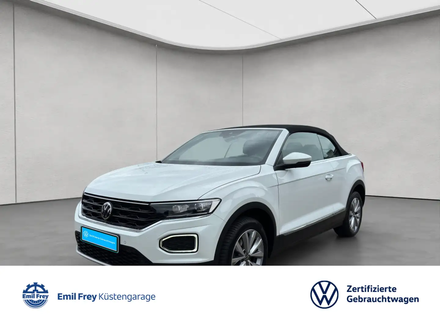 Volkswagen T-Roc Cabriolet 1.0 TSI OPF Style AHK GJR Sitzhz White - 1