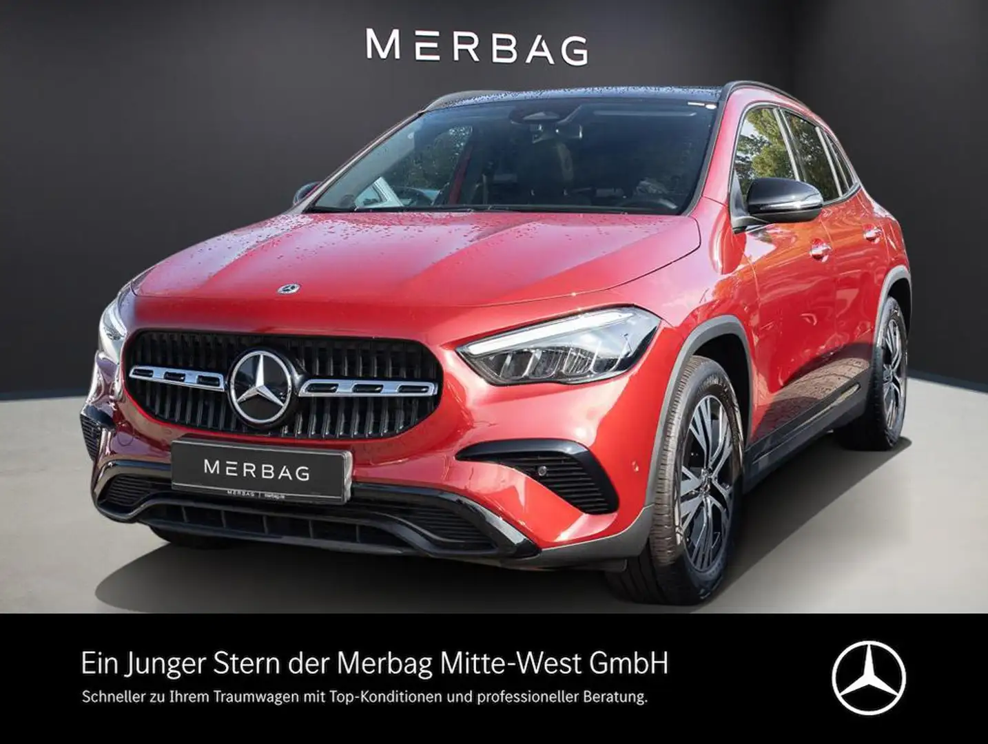 Mercedes-Benz GLA 180 Pano STH W-Paket KeyLess ParkAss. LED Rot - 1