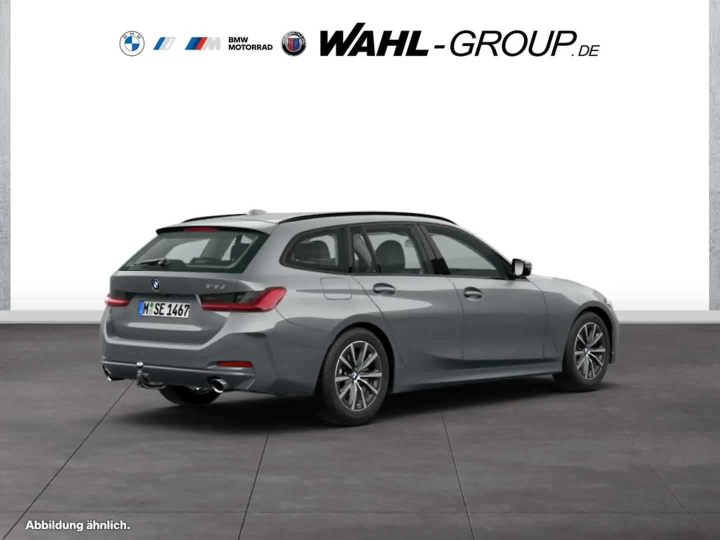 BMW 318 d Touring AHK Navi LED DrivingAssistant SHZ PDC Grigio - 2