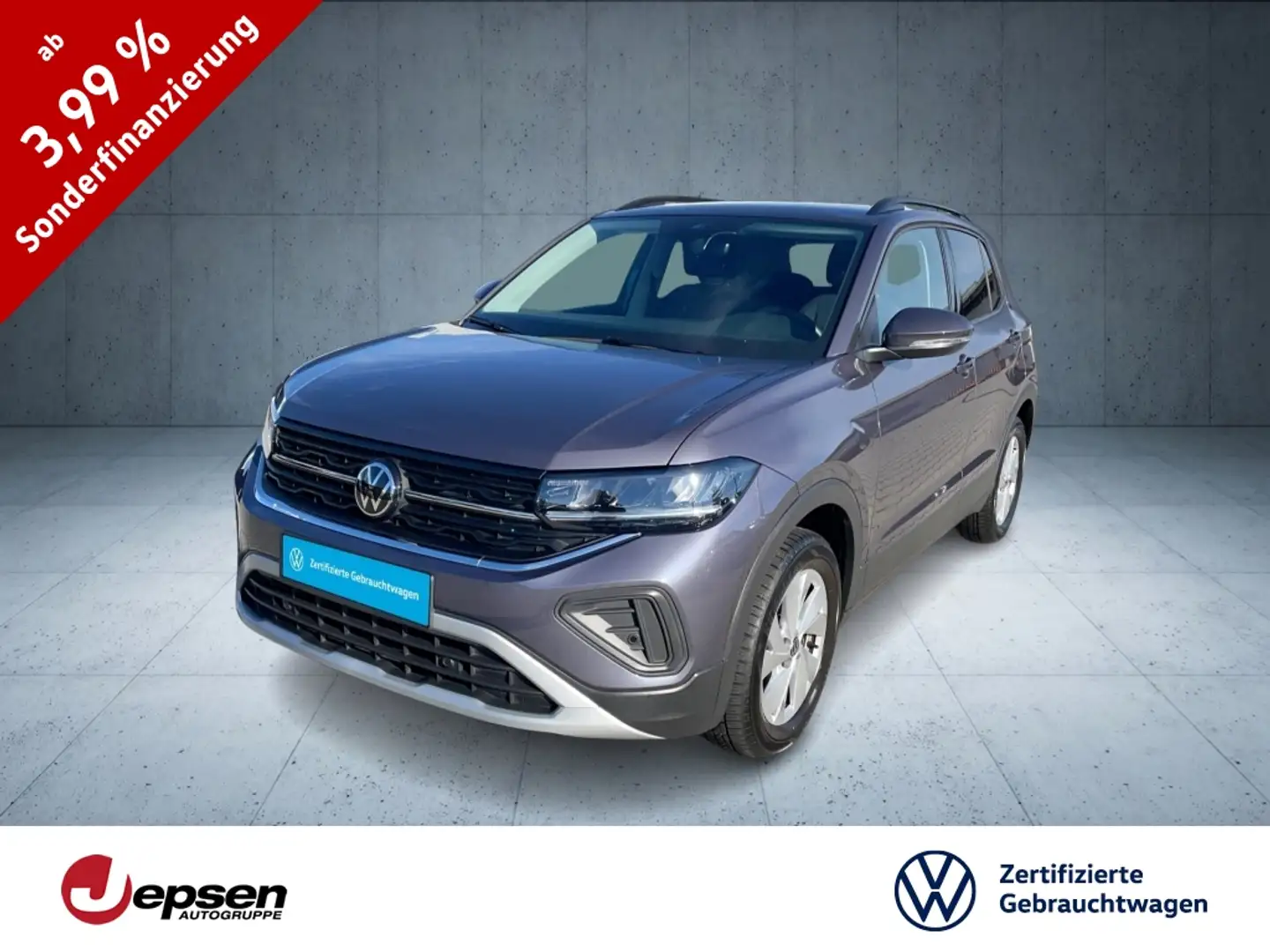 Volkswagen T-Cross Life 1.0 TSI Navi+ACC+LM+SHZ+Climatr. Grau - 1