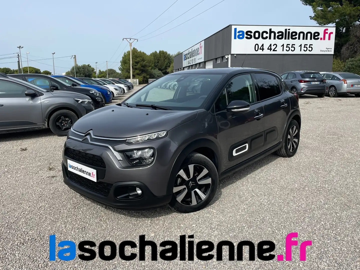 Citroen C3 PureTech 110 ch BVM6 Max Gris - 1