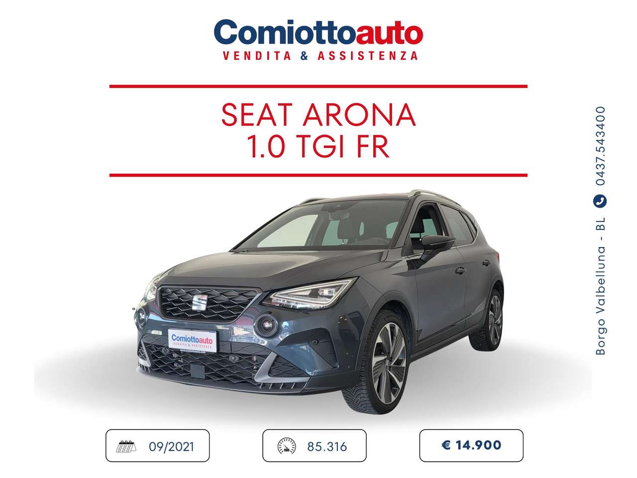 SEAT Arona 1.0 tgi FR 90cv