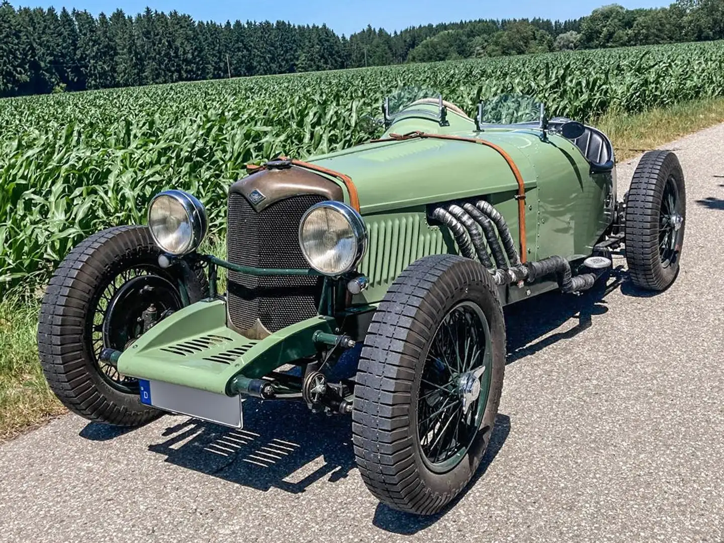 Oldtimer Riley 12 HP Sprite (12/4 Special) Frame-Off! Зелений - 1