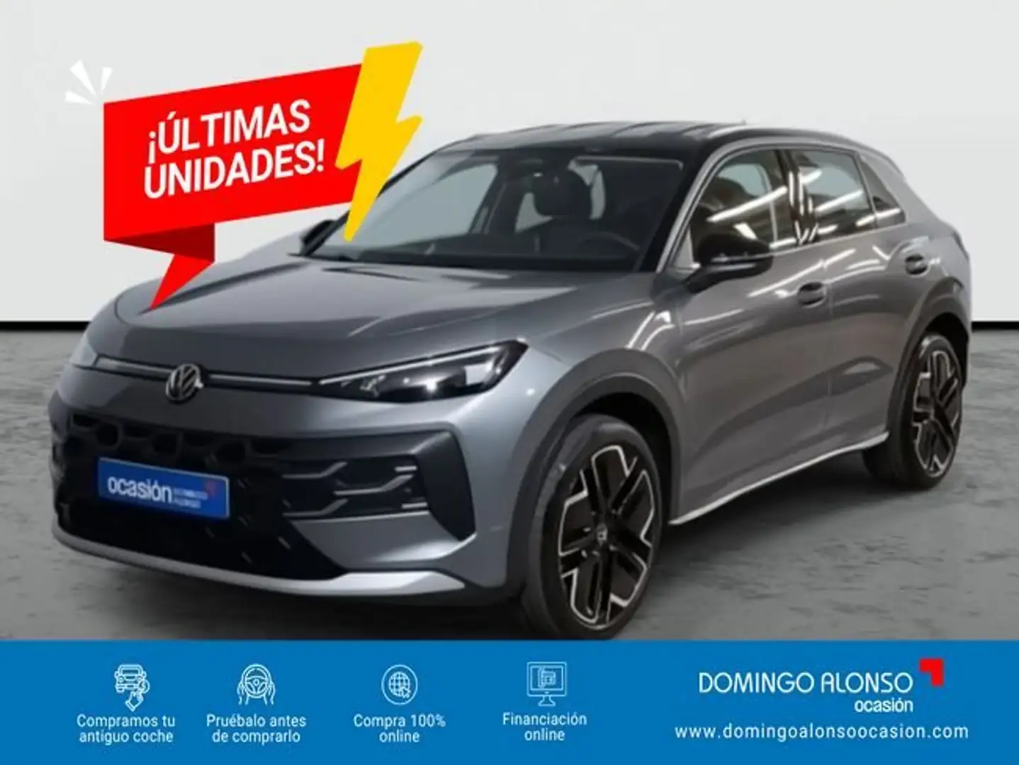 Volkswagen T-Roc Style 115 CV mHEV DSG7 Gris - 1