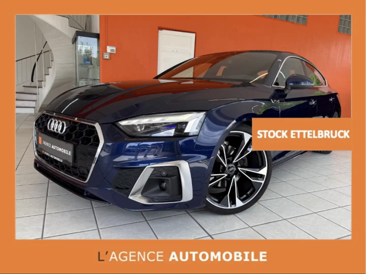 Audi A5 Sportback S-Line Blauw - 1