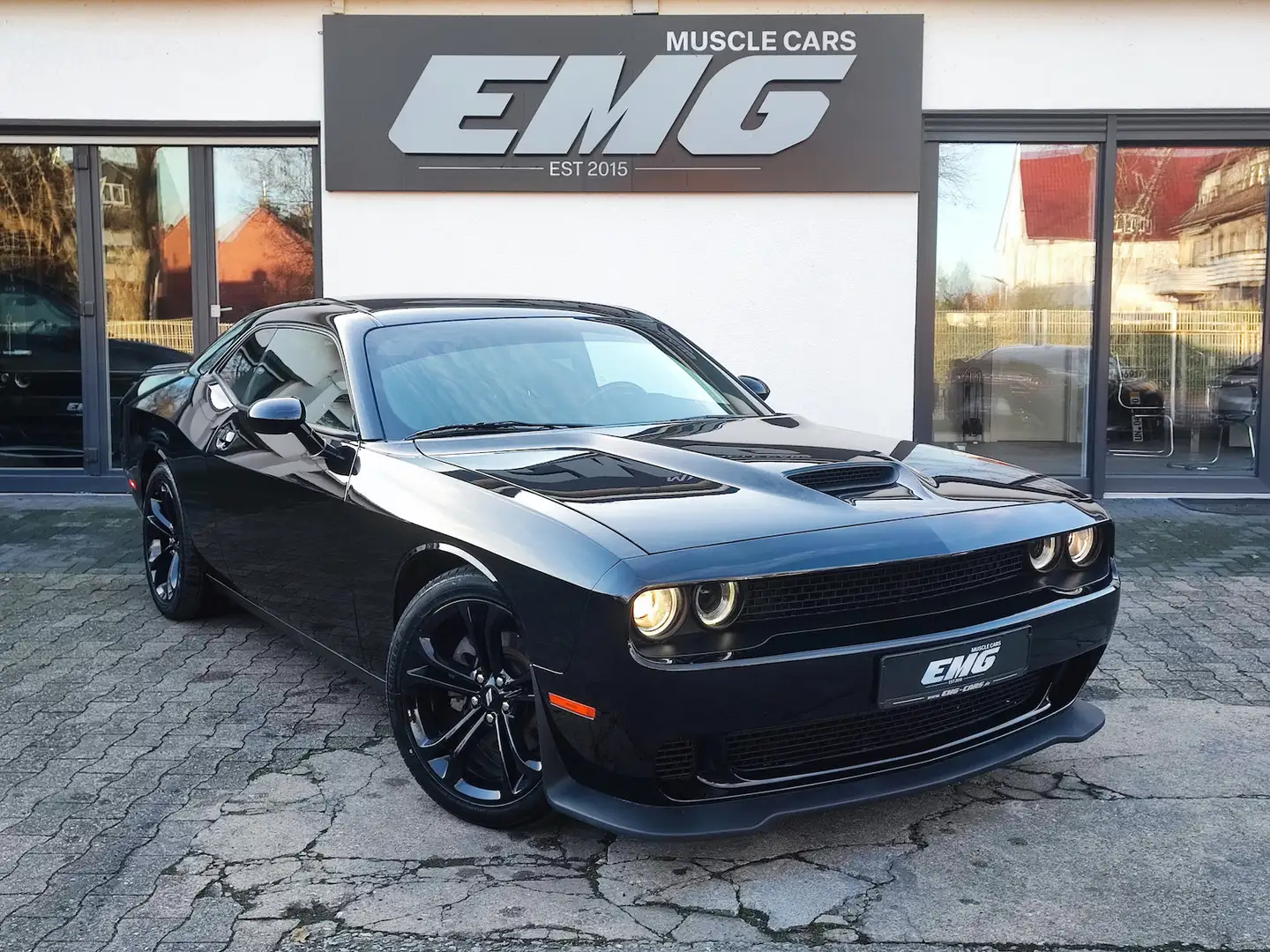 Dodge Challenger R/T Blacktop 345 V8 HEMI*LEDER*KAMERA*SHZ Schwarz - 1