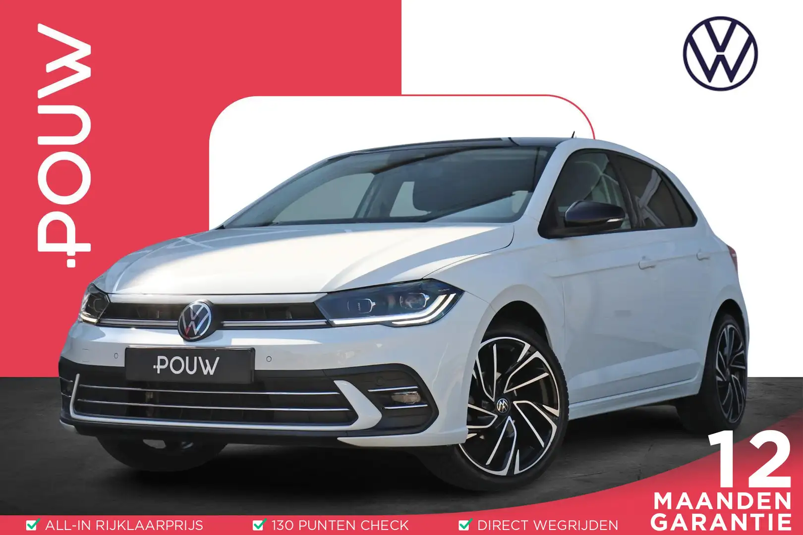 Volkswagen Polo 1.0 TSI 95pk DSG Style | Navigatie | Stoelverwarmi Wit - 1