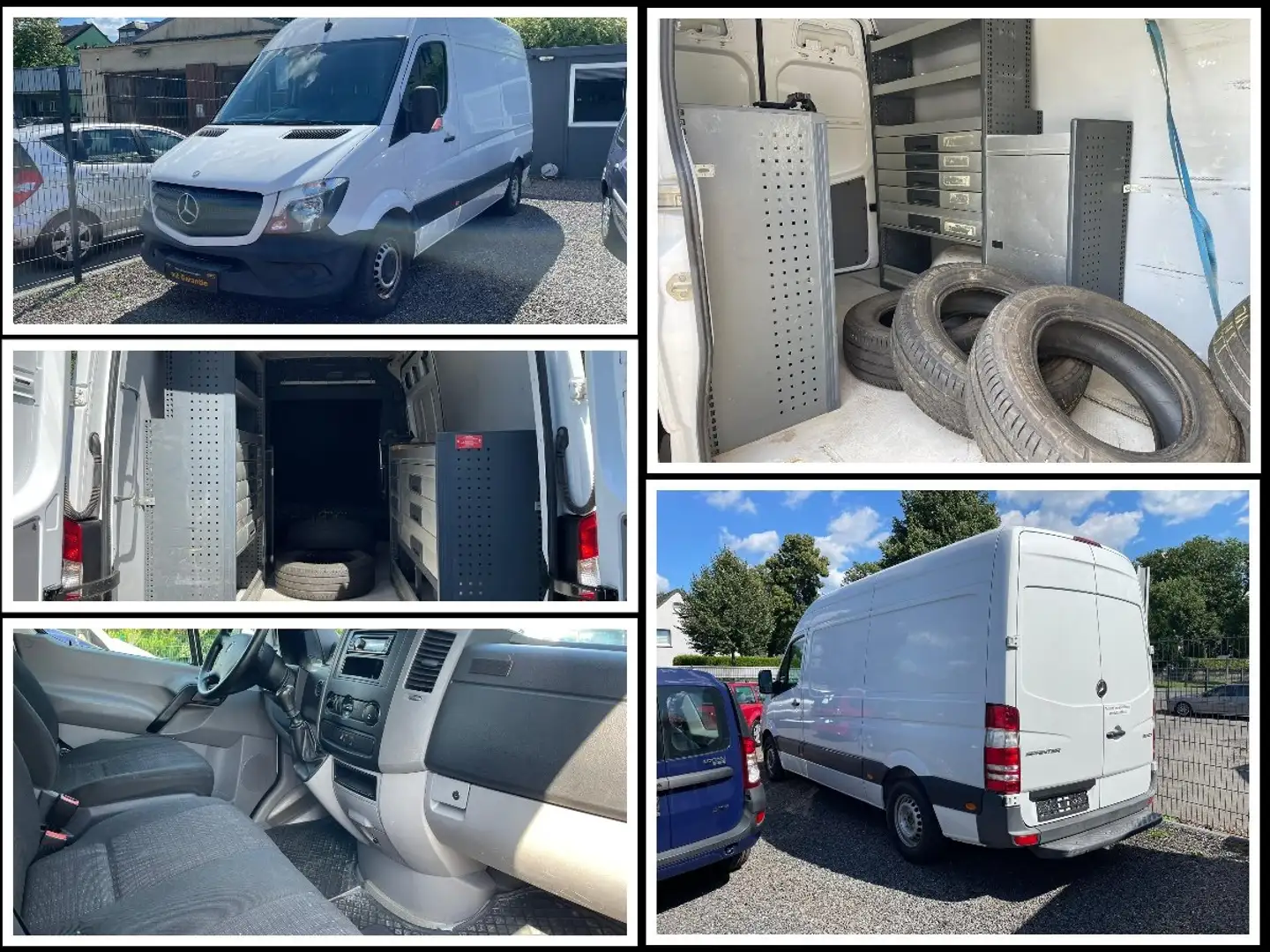 Mercedes-Benz Sprinter 313 CDI Schranksystem inkl. 19% MWST! Blanc - 1