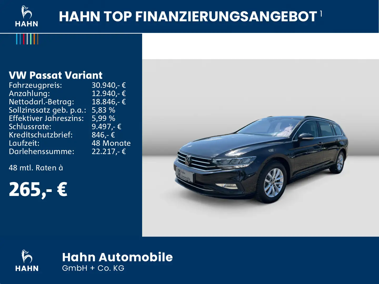 Volkswagen Passat Variant 2.0TDI DSG Business LED ACC CAM Nero - 2