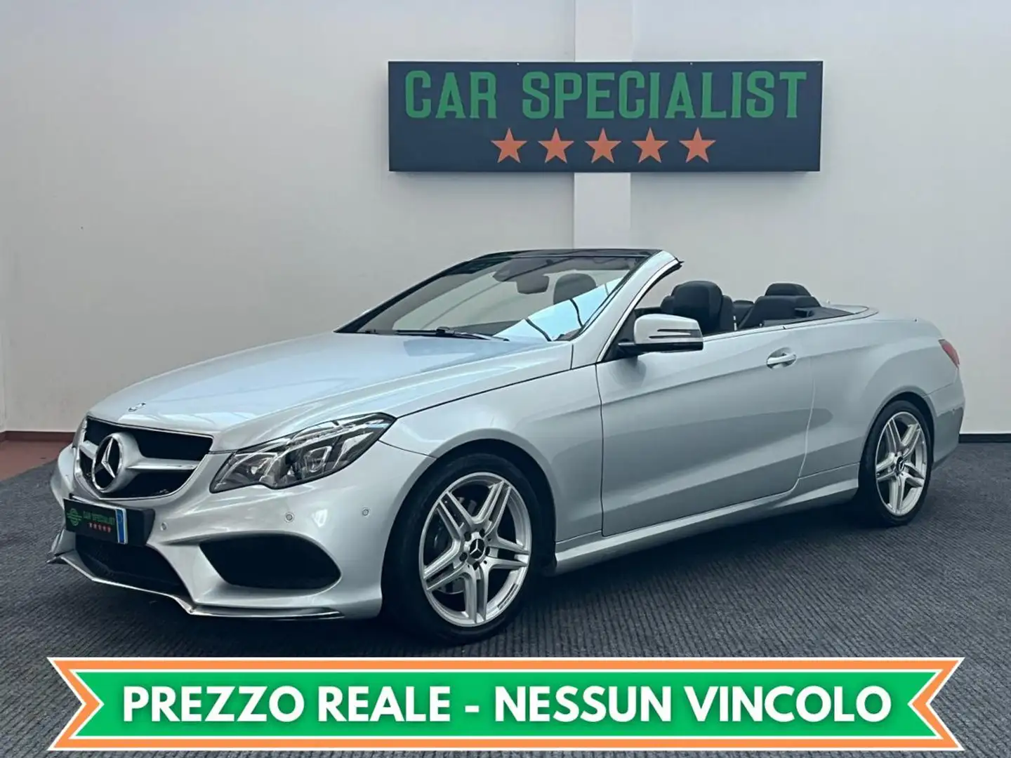 Mercedes-Benz E 220 CDI Cabrio Premium LED|RETROCAMERA|PADDLES|18' Argent - 1