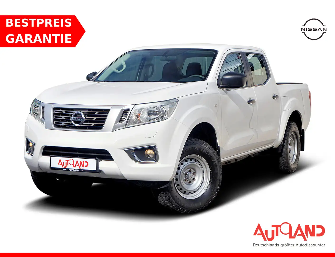 Nissan Navara 2.3 dCi Visia Double Cab 4x4 Klima AHK Biały - 1