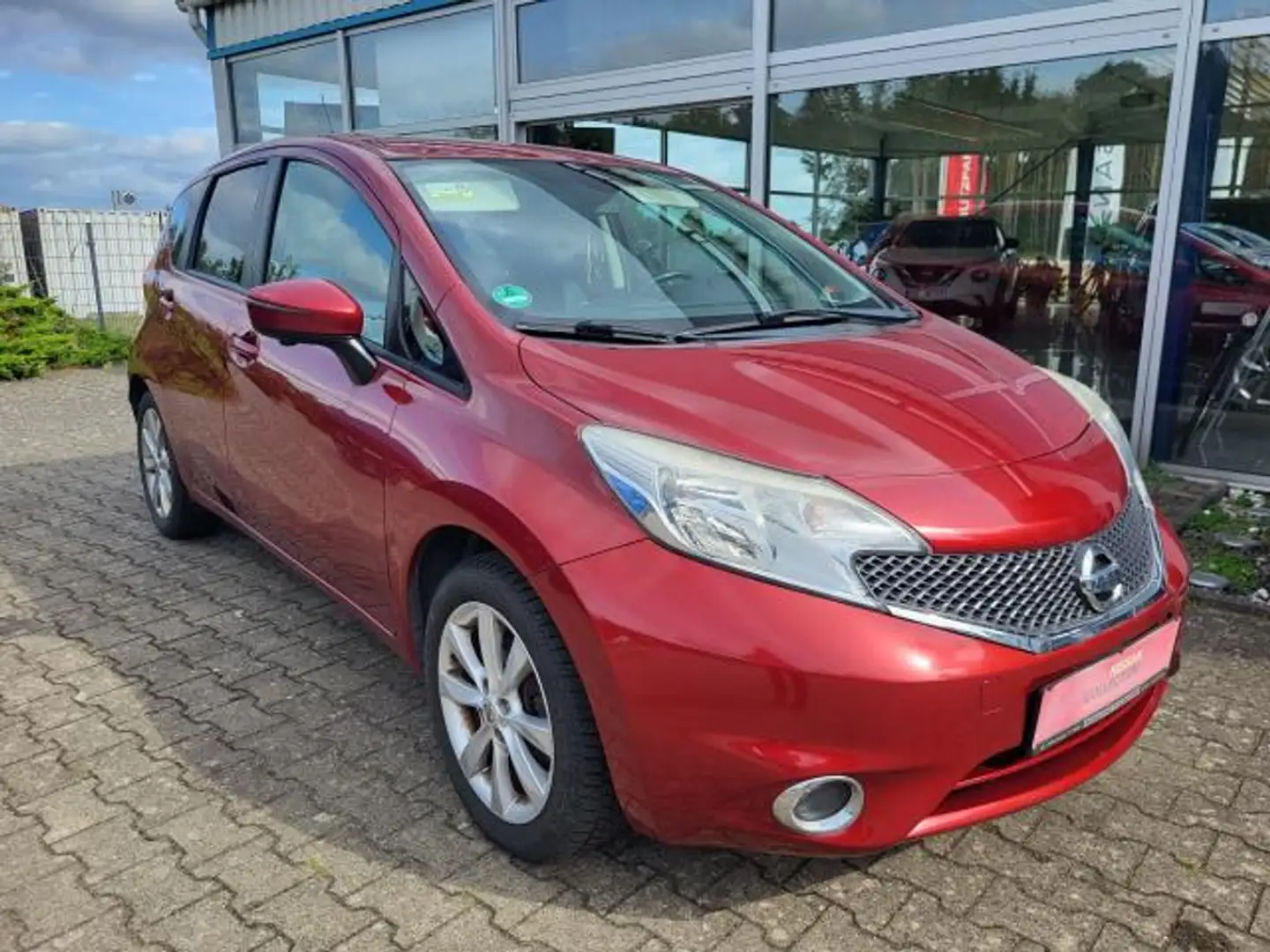 Nissan Note TEKNA TÜV NEU NAVI KAMERA TEILLEDER Rot - 1