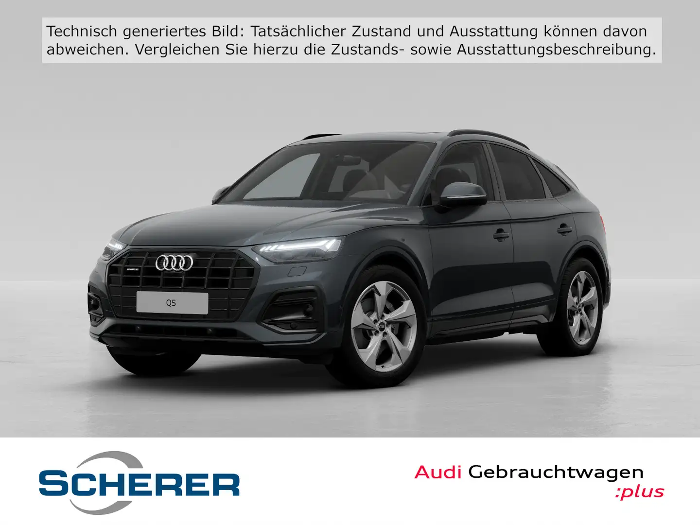 Audi Q5 45 TFSI Advanced quat./S tro. AHK/M Grau - 1